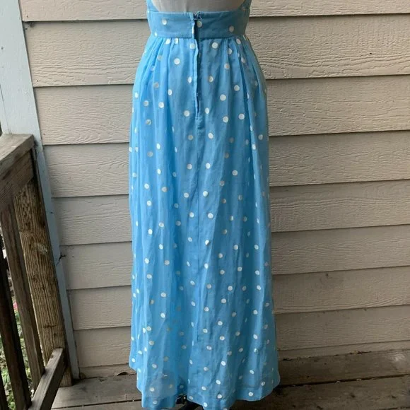 🔥SOLD🔥Candi Jones Vintage Retro Polka Dotted Halter Dress - Picture 4 of 8